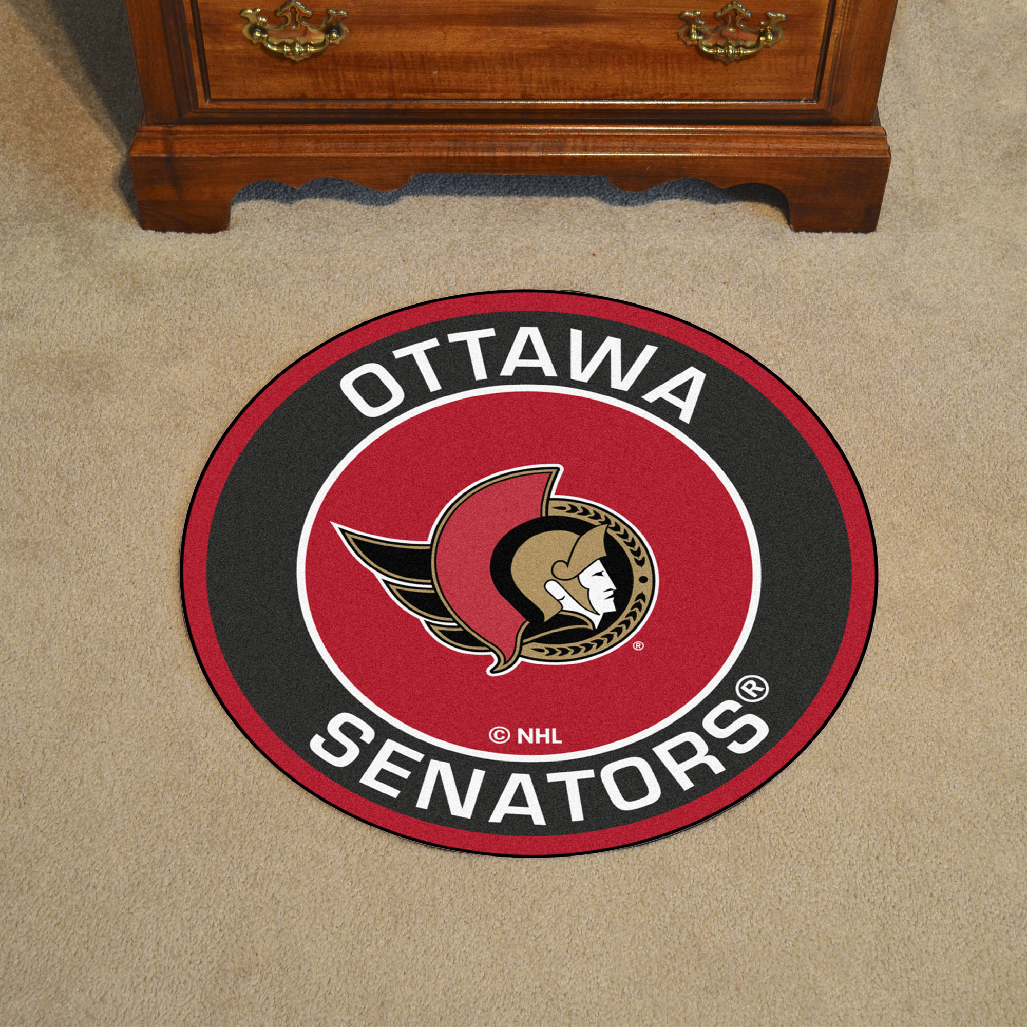 Ottawa Senators Logo Roundel Mat â€“ 27â€