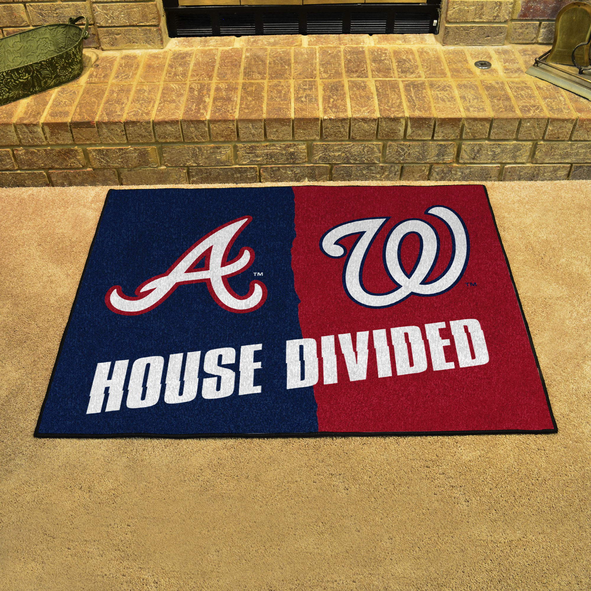 Atlanta Braves â€“ Washington Nationals House Divided Mat