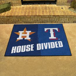 Houston Astros â€“ Texas Rangers House Divided Mat