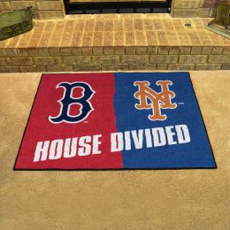 Boston Red Sox â€“ New York Mets House Divided Mat