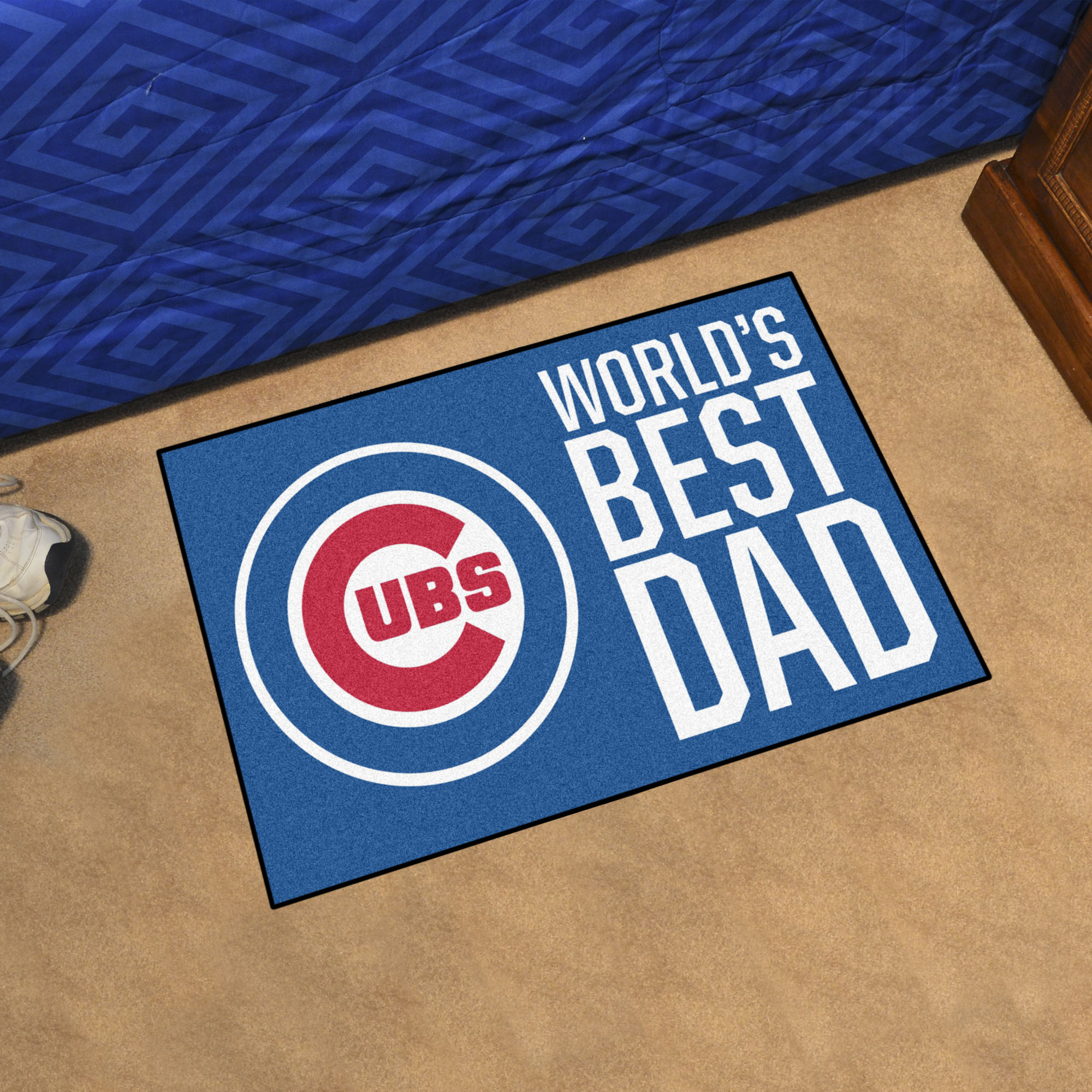 Chicago Cubs Cubs World's Best Dad Starter Doormat - 19x30