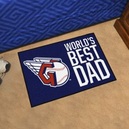 Cleveland Guardians Worlds Best Dad Doormat - 19â€ x 30â€