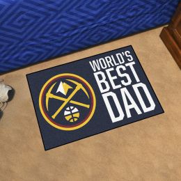 Denver Nuggets Nuggets World's Best Dad Starter Doormat - 19x30