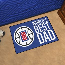 Los Angeles Clippers Clippers World's Best Dad Starter Doormat - 19x30