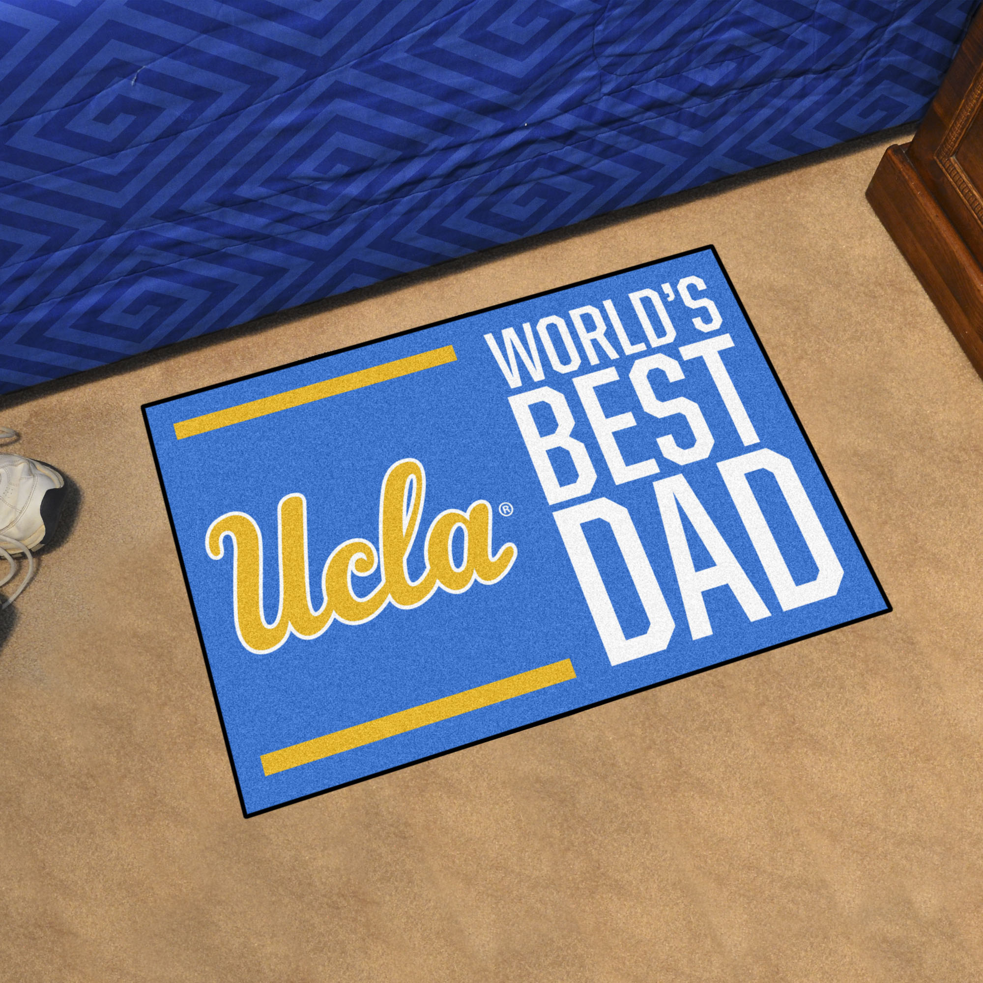 UCLA  Bruins World's Best Dad Starter Doormat - 19x30
