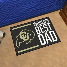 Colorado  Buffaloes World's Best Dad Starter Doormat - 19x30