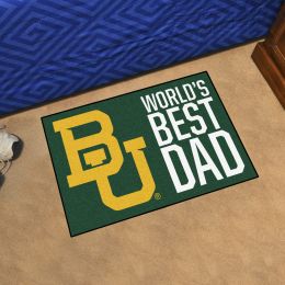 Baylor  Bears World's Best Dad Starter Doormat - 19x30