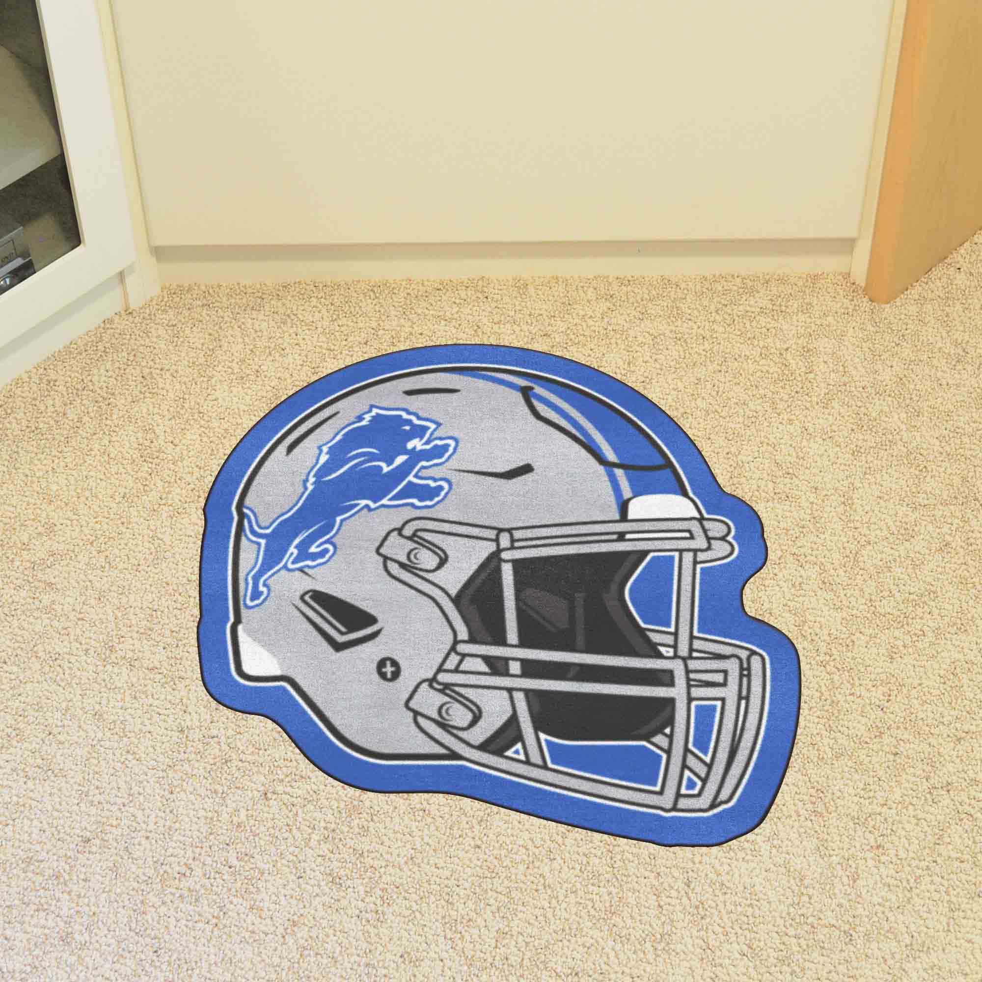 Detroit Lions Mascot Mat - Helmet