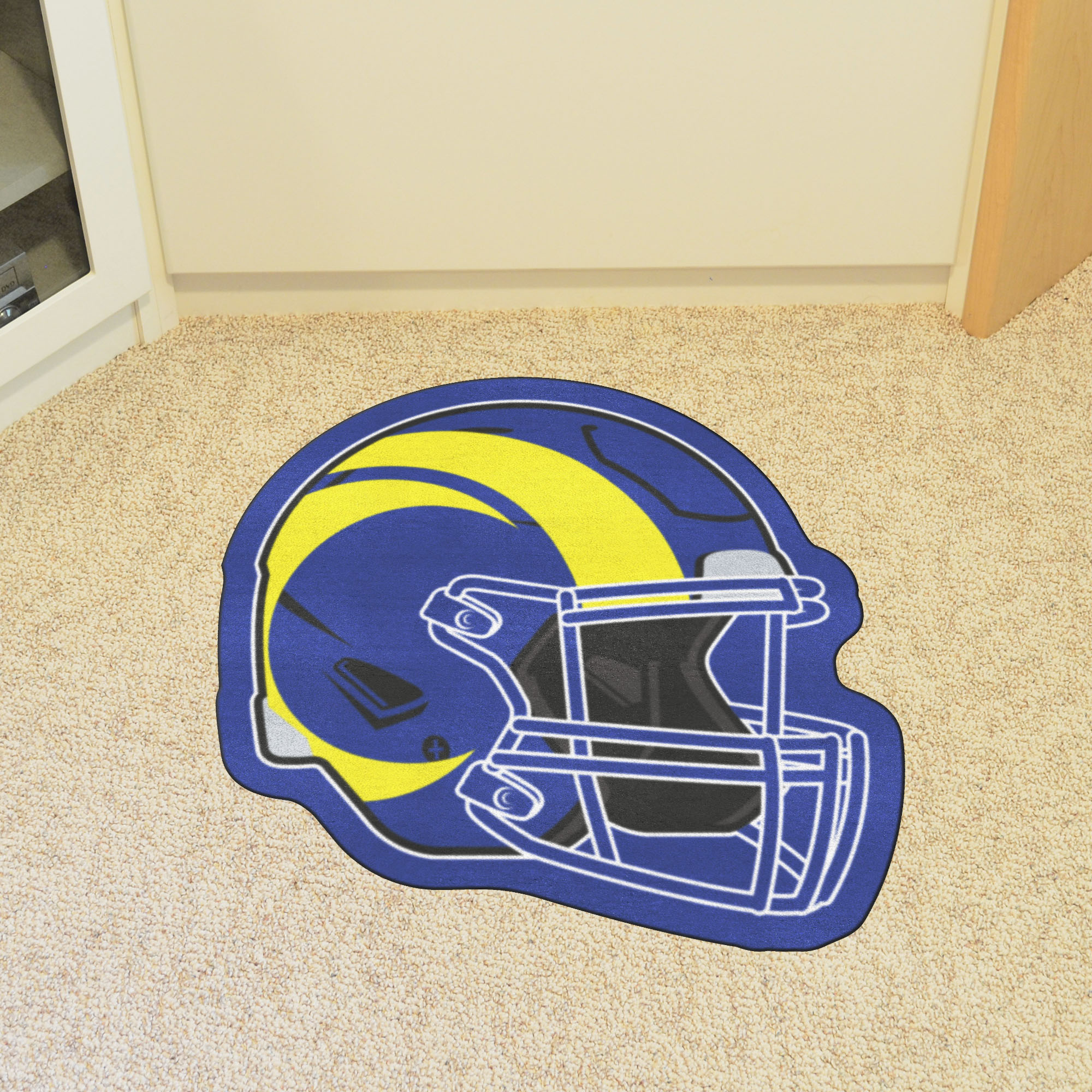 Los Angeles Rams Mascot Mat - Helmet