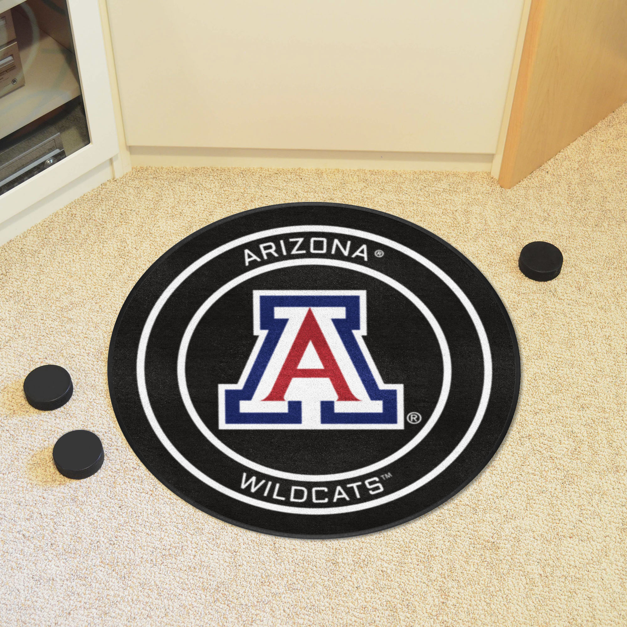 Arizona Wildcats Hockey Puck Shaped Area Rug