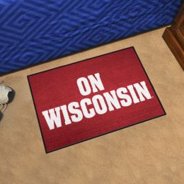 Wisconsin Badgers Starter Mat Slogan - 19 x 30