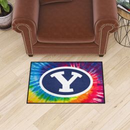 BYU Cougars Tie Dye Starter Doormat - 19 x 30