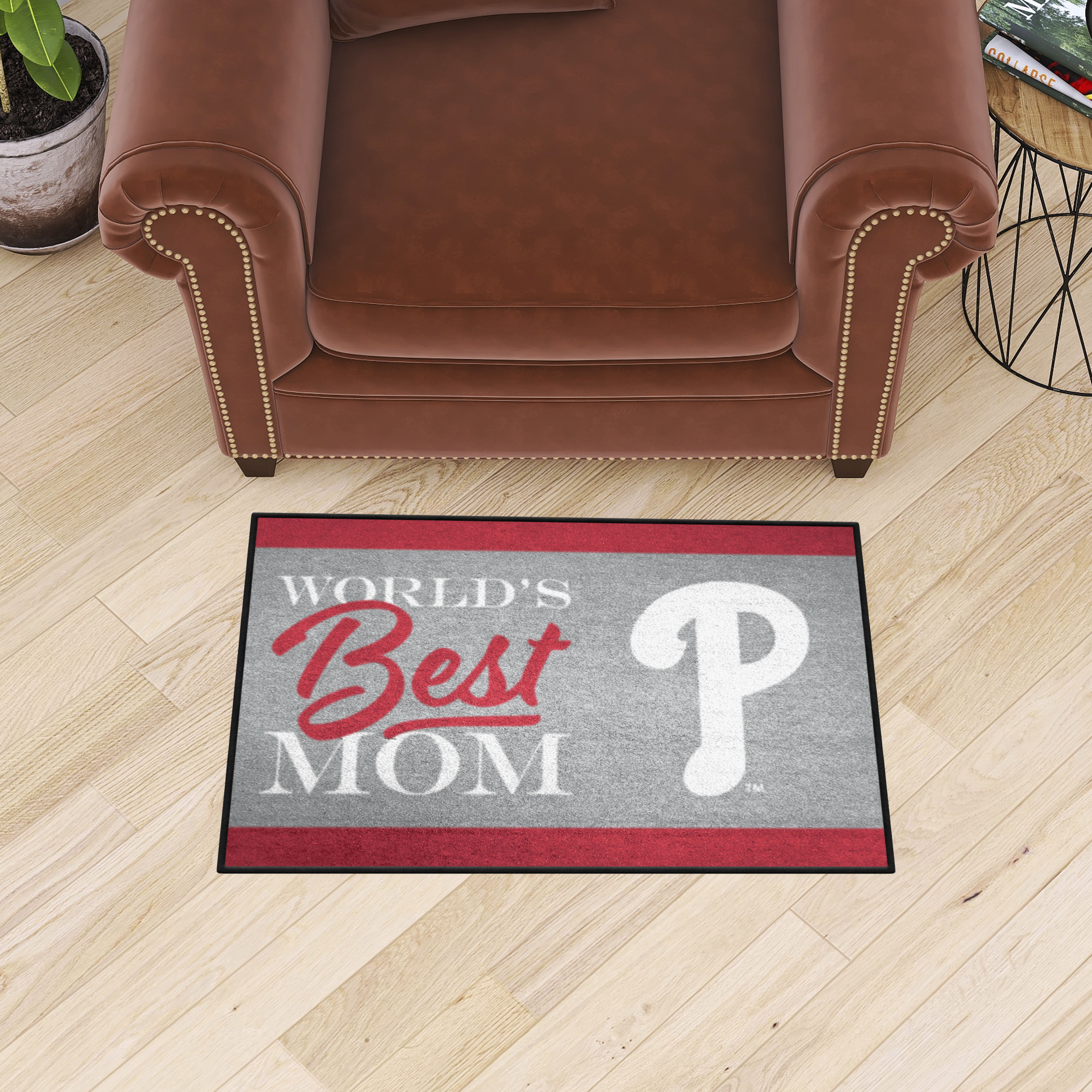 Philadelphia Phillies World's Best Mom Starter Doormat - 19 x 30