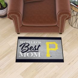 Pittsburgh Pirates World's Best Mom Starter Doormat - 19 x 30