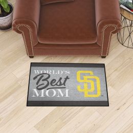 San Diego Padres World's Best Mom Starter Doormat - 19 x 30