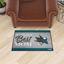 San Jose Sharks World's Best Mom Starter Doormat - 19 x 30