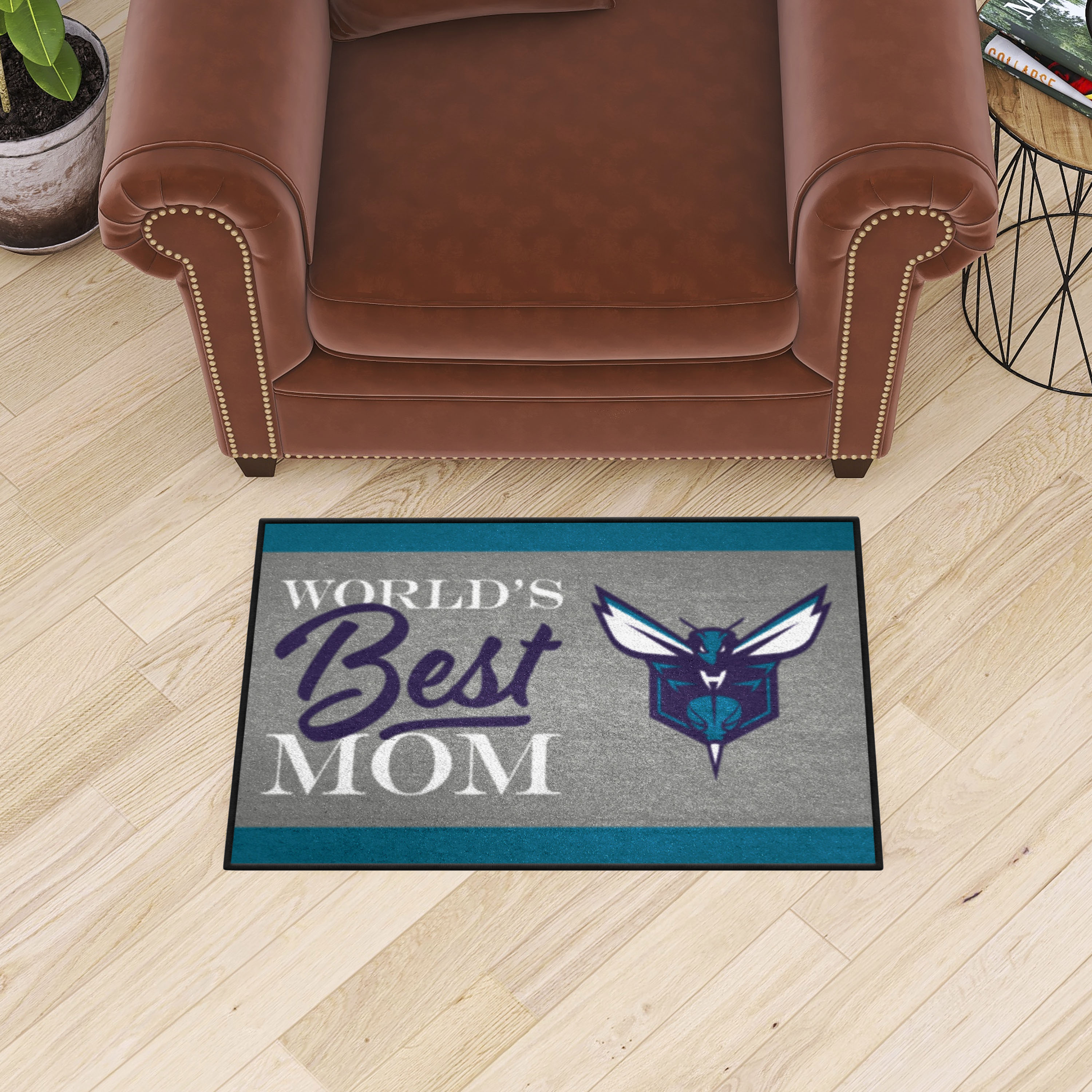 Charlotte Hornets World's Best Mom Starter Doormat - 19 x 30