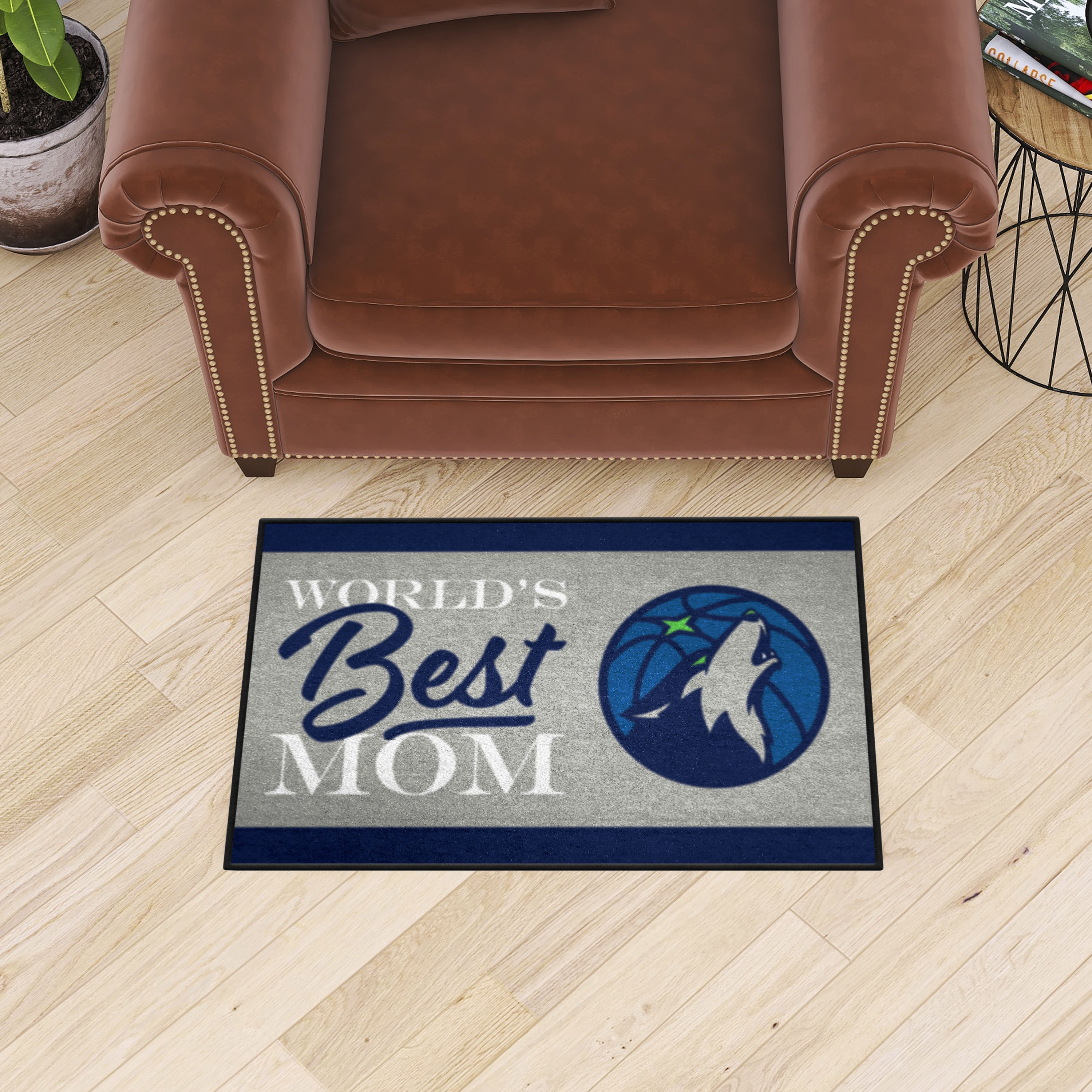 Minnesota Timberwolves World's Best Mom Starter Doormat - 19 x 30