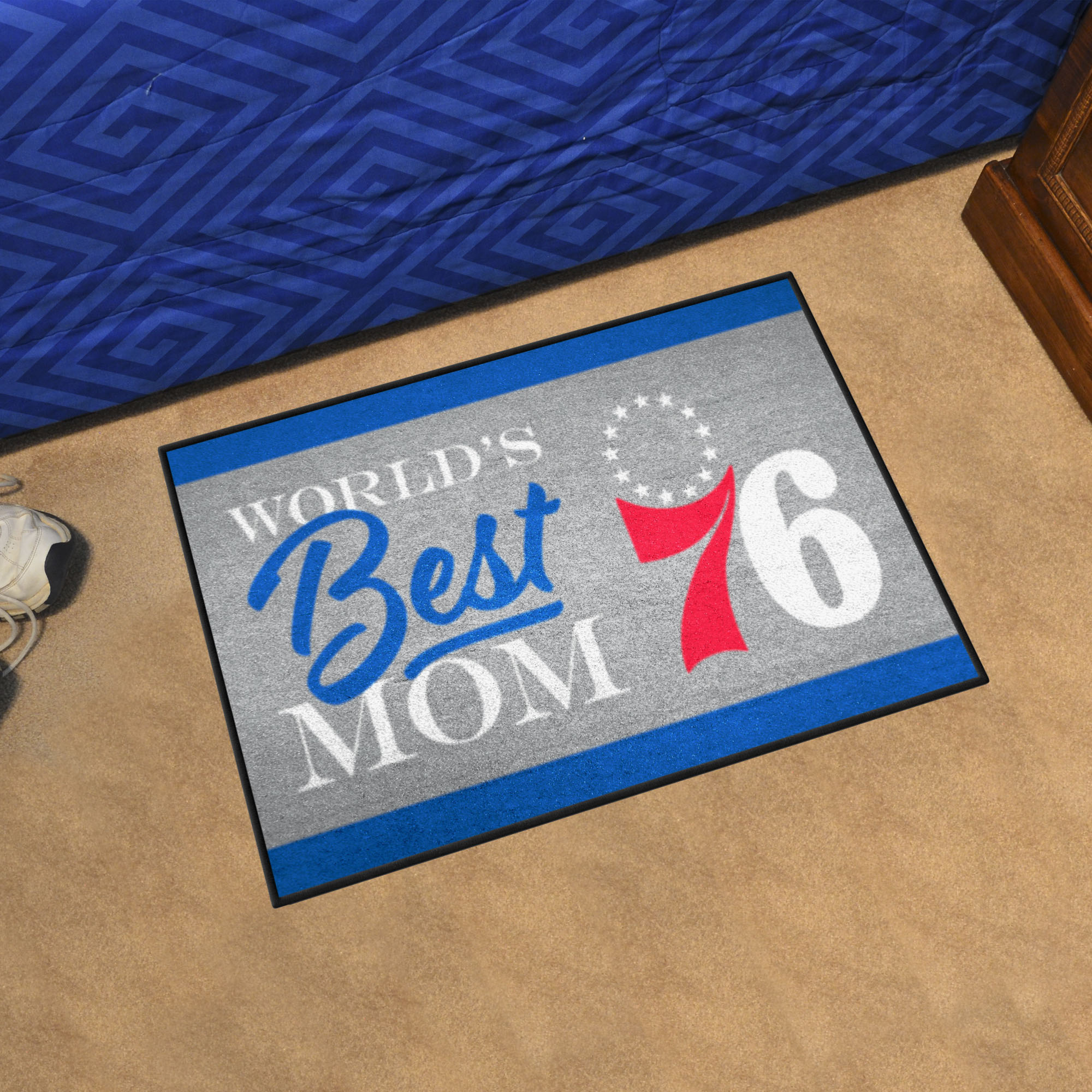 Philadelphia 76ers World's Best Mom Starter Doormat - 19 x 30
