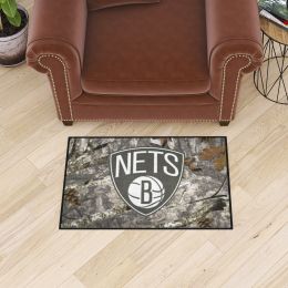Brooklyn Nets Camo Starter Mat - 19 x 30
