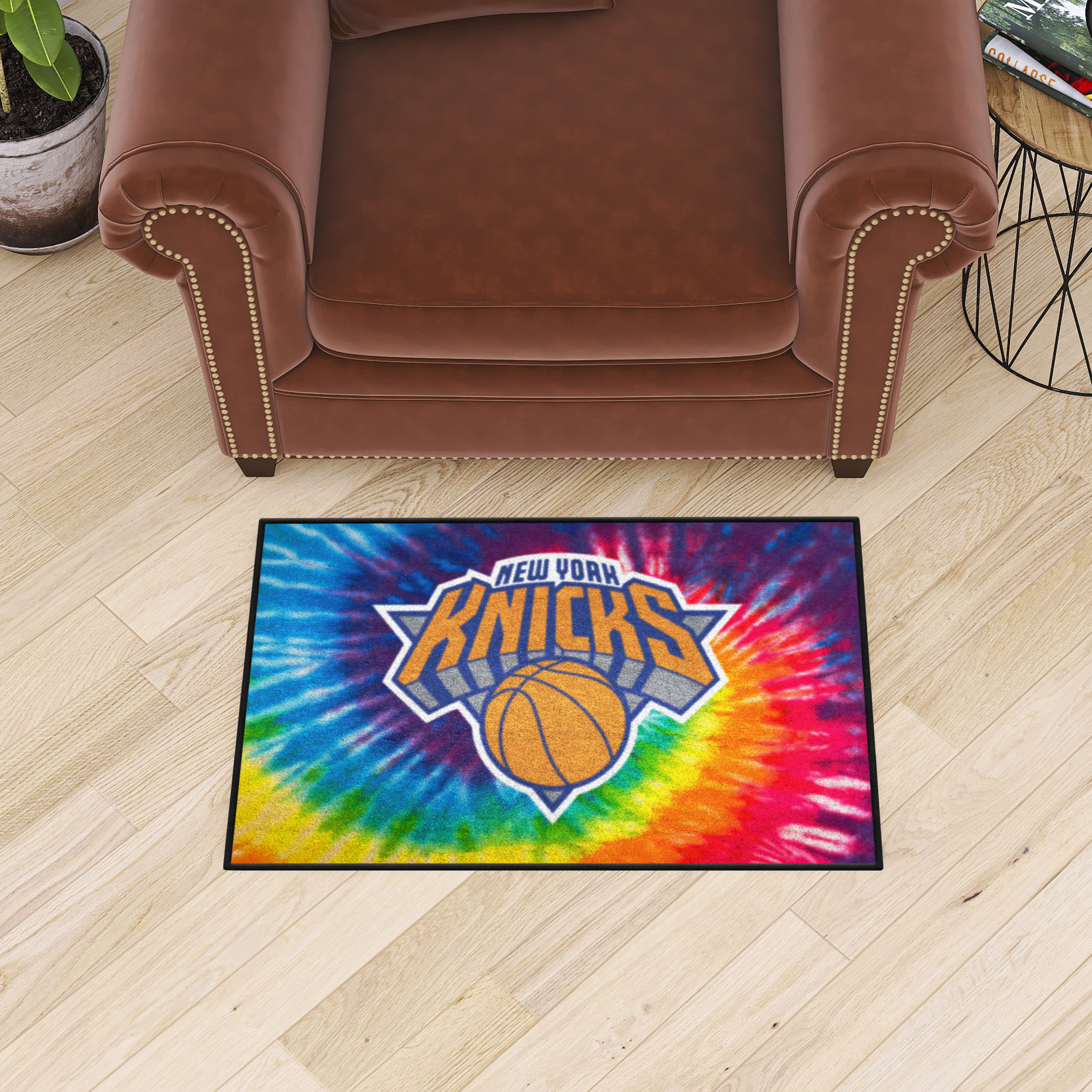 New York Knicks Tie Dye Starter Mat - 19 x 30