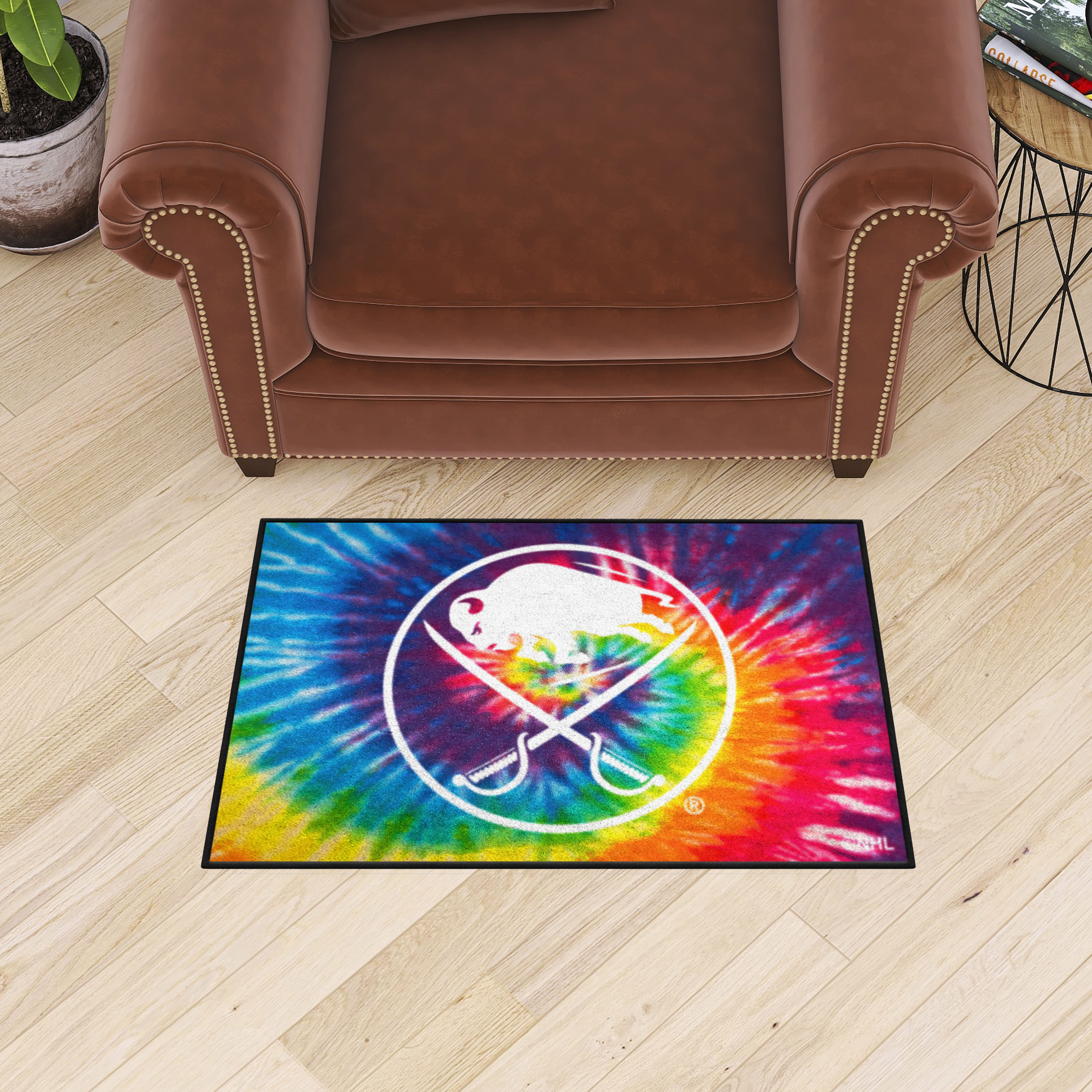 Buffalo Sabres Tie Dye Starter Doormat - 19 x 30