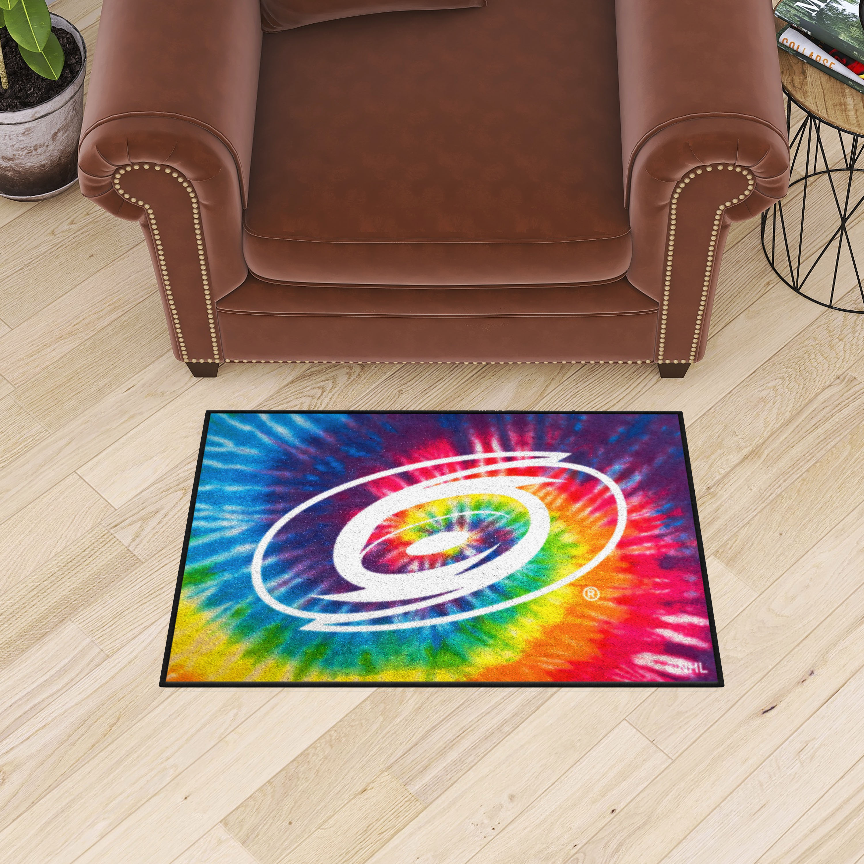 Carolina Hurricanes Tie Dye Starter Doormat - 19 x 30