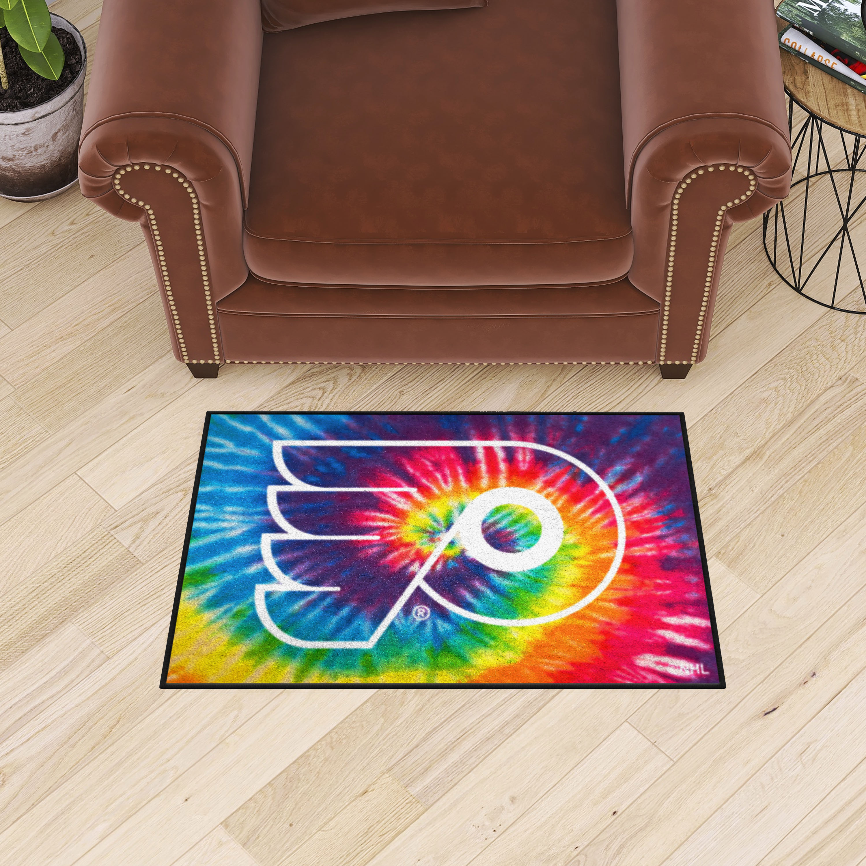 Philadelphia Flyers Tie Dye Starter Doormat - 19 x 30