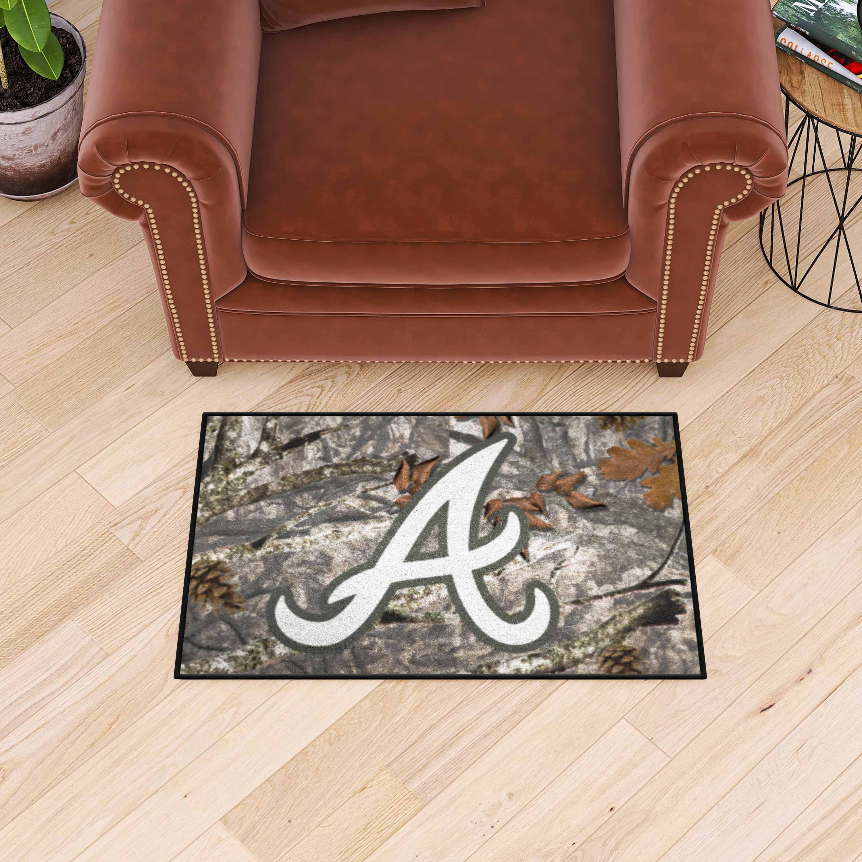 Atlanta Braves Camo Starter Doormat - 19 x 30