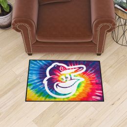 Baltimore Orioles Tie Dye Starter Doormat - 19 x 30
