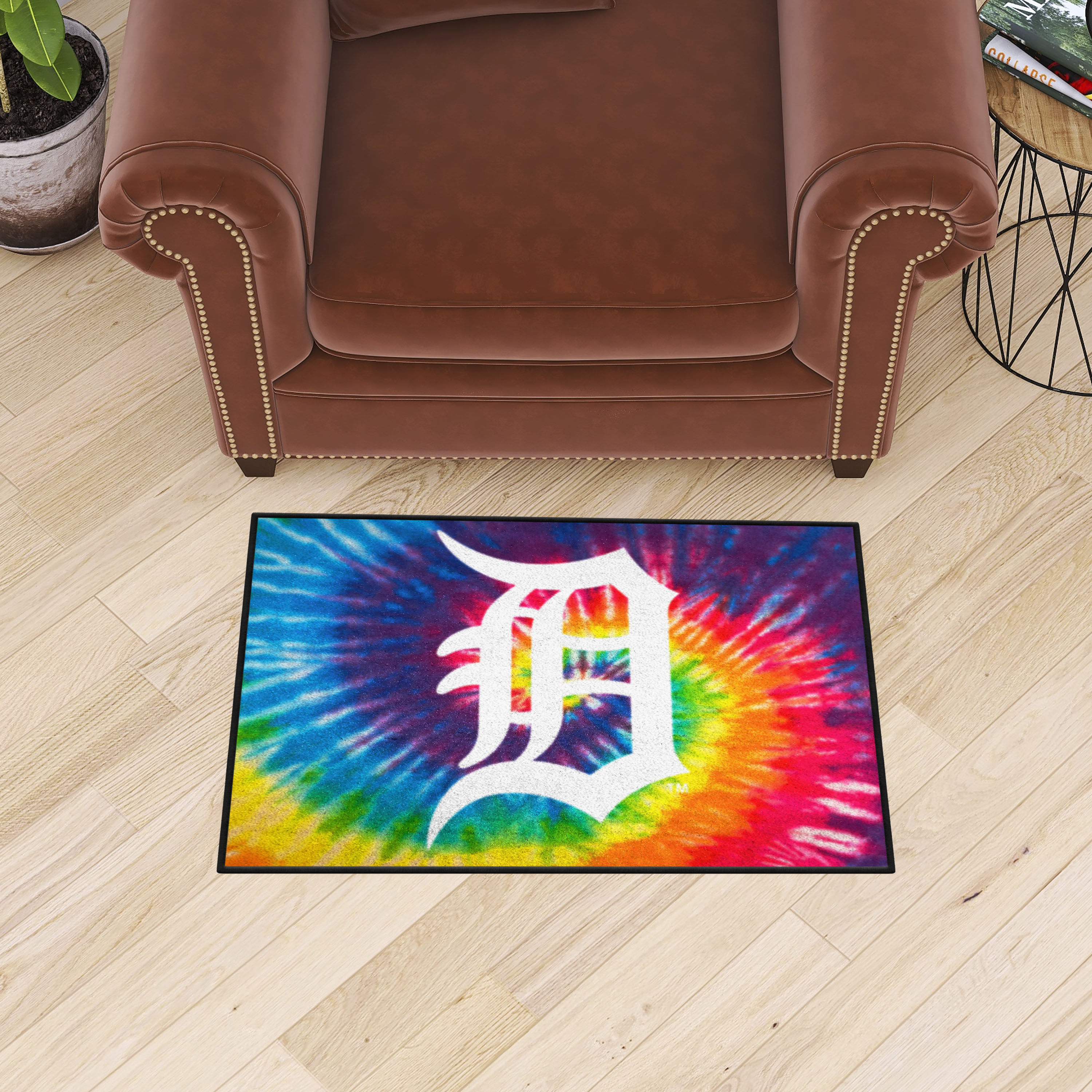 Detroit Tigers Tie Dye Starter Doormat - 19 x 30