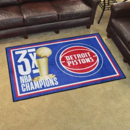 Detroit Pistons Champion Area Rug - 4' x 6' Nylon