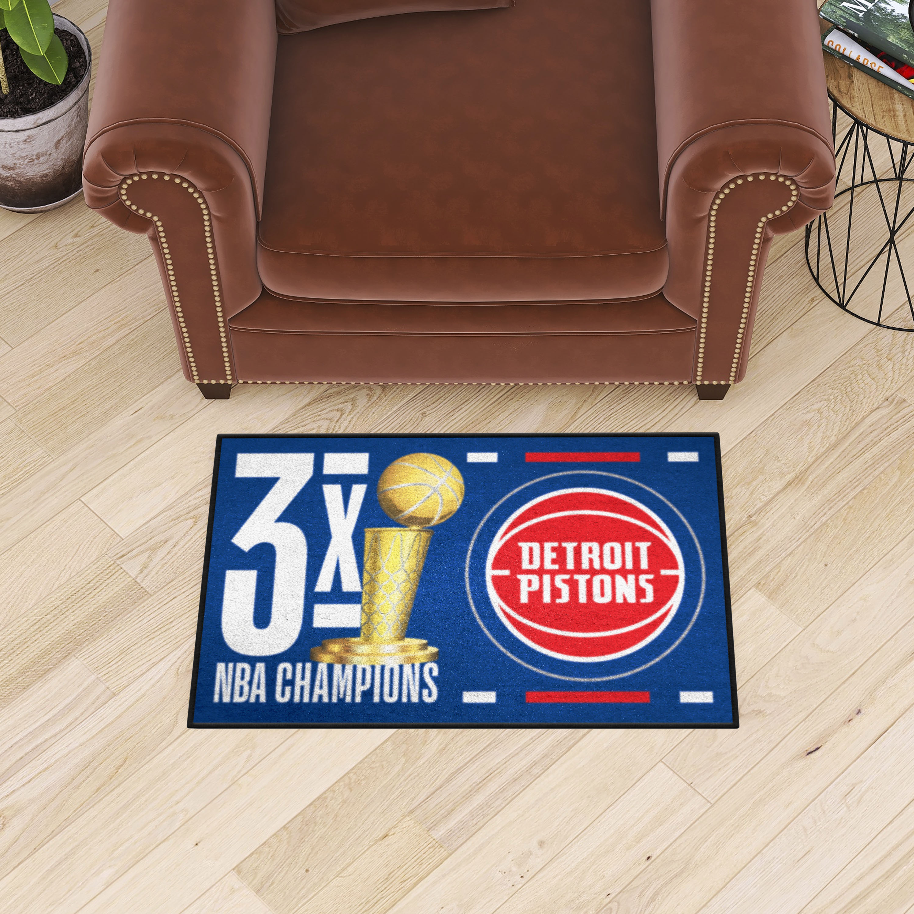 Detroit Pistons Champion Starter Mat - 19 x 30
