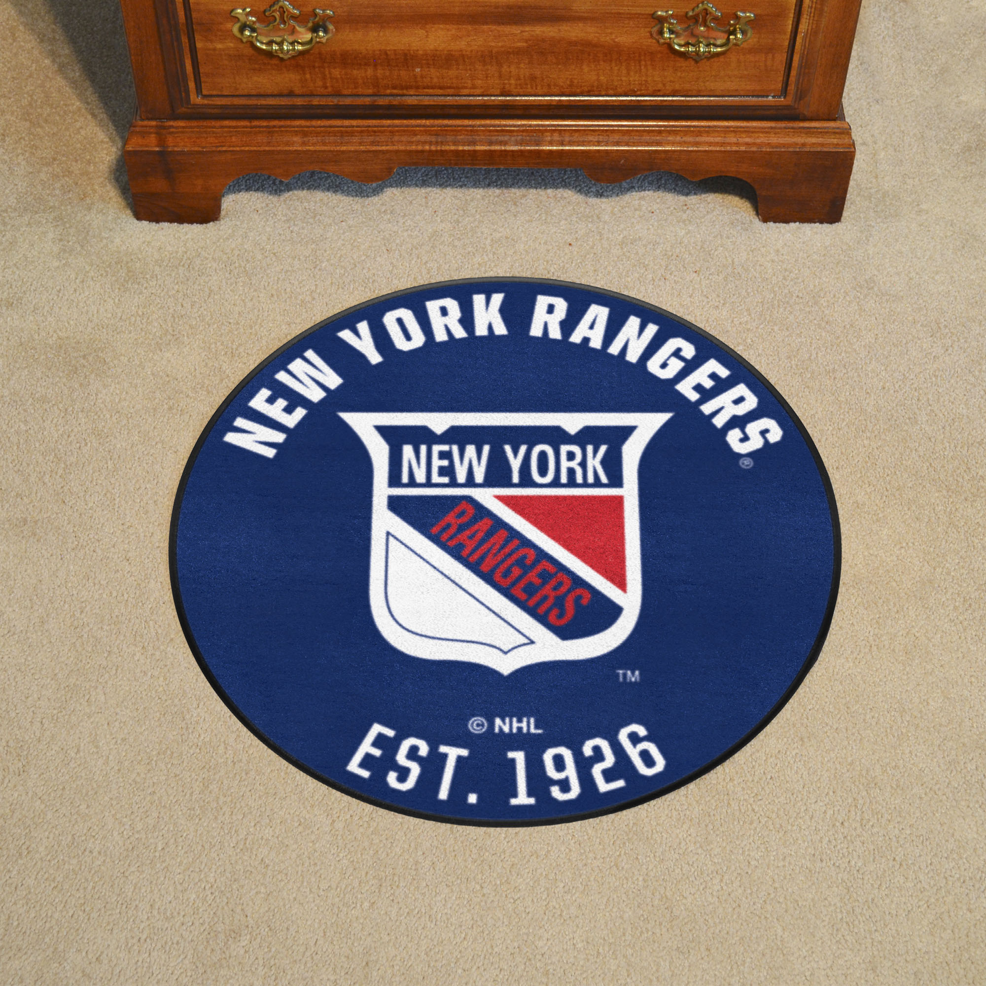 New York Rangers Retro Logo Roundel Mat - 27"