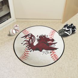 South Carolina Gamecocks Logo Baseball Shaped Area Rug