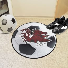 South Carolina Gamecocks Logo Soccer Ball Shaped Area Rug