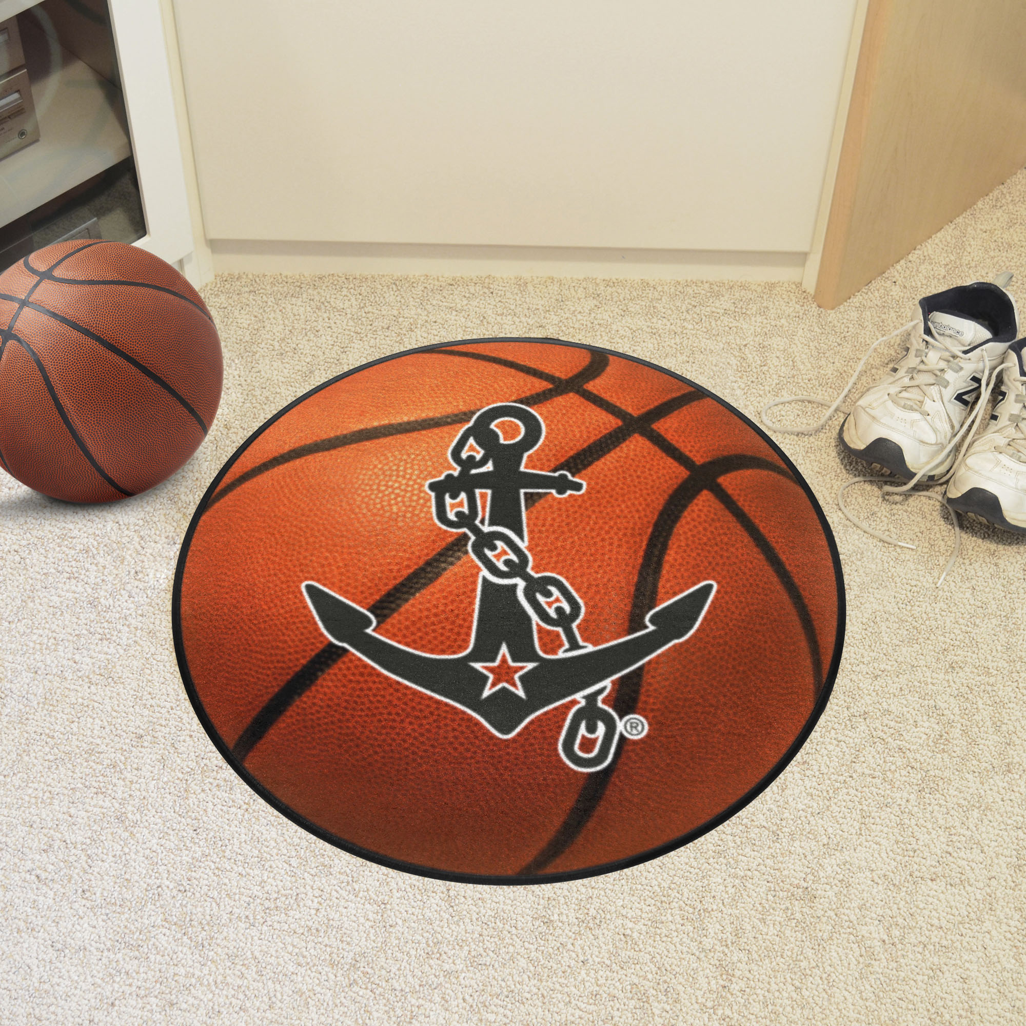 Vanderbilt Commodores Logo Basketball Shaped Area Rug