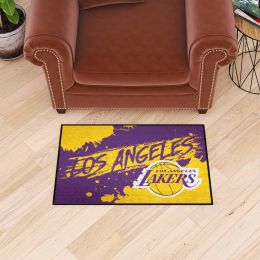 Los Angeles Lakers Starter Mat Slogan - 19 x 30