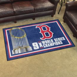 Boston Red Sox Area Rug - Dynasty 4' x 6' Nylon