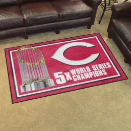Cincinnati Reds Area Rug - Dynasty 4' x 6' Nylon