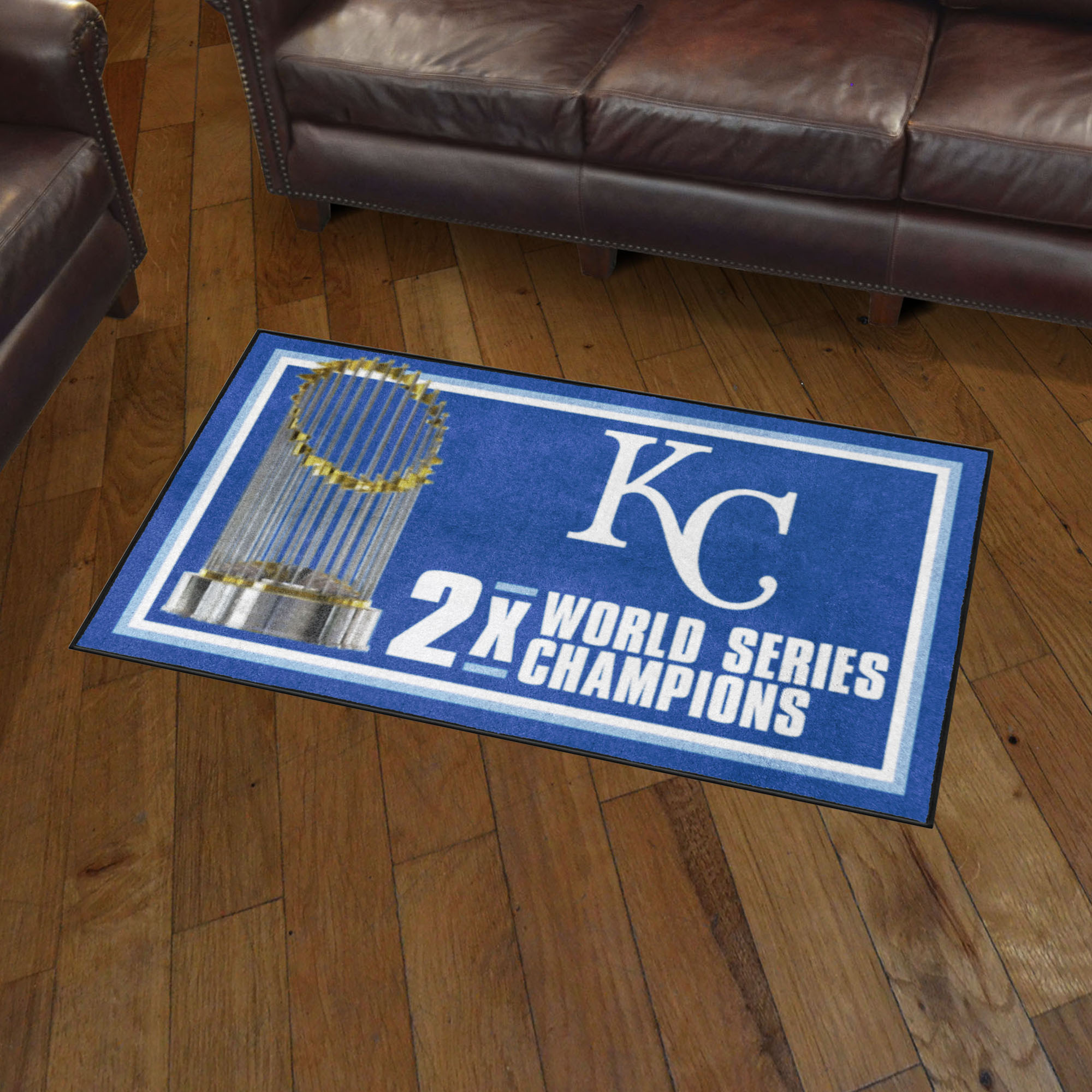 Kansas City Royals Area Rug - Dynasty 3' x 5' Nylon