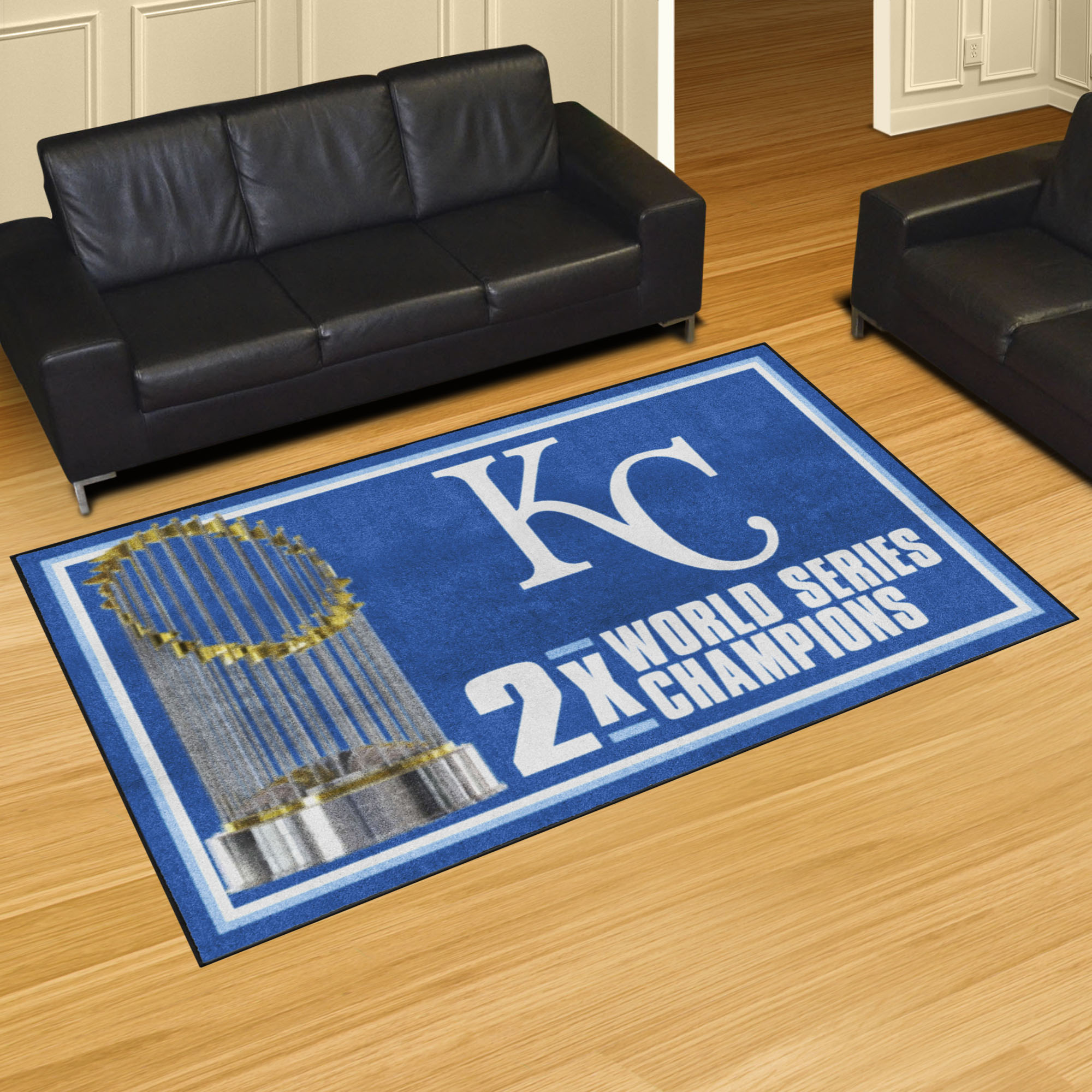 Kansas City Royals Area Rug - Dynasty 5' x 8' Nylon