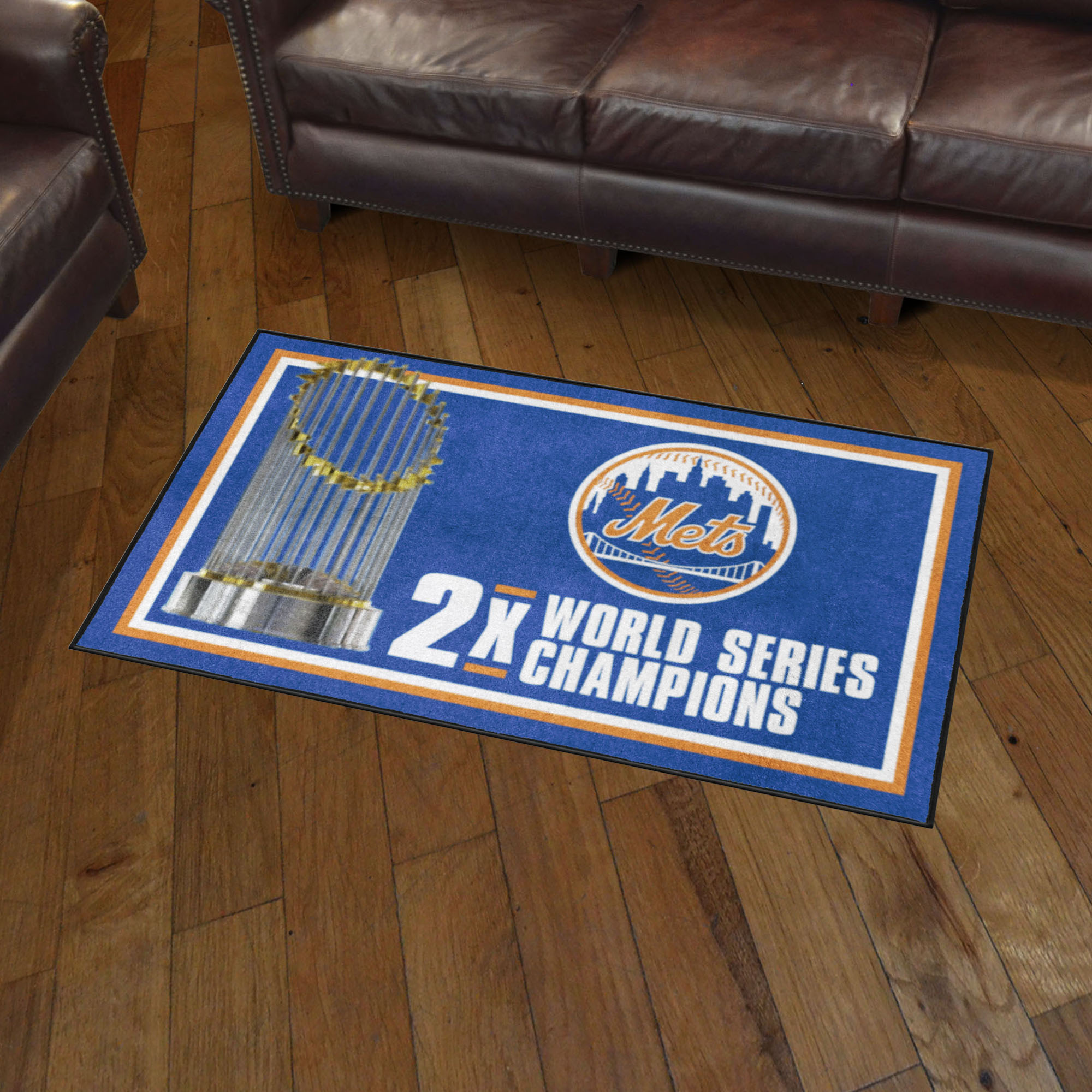 New York Mets Area Rug - Dynasty 3' x 5' Nylon