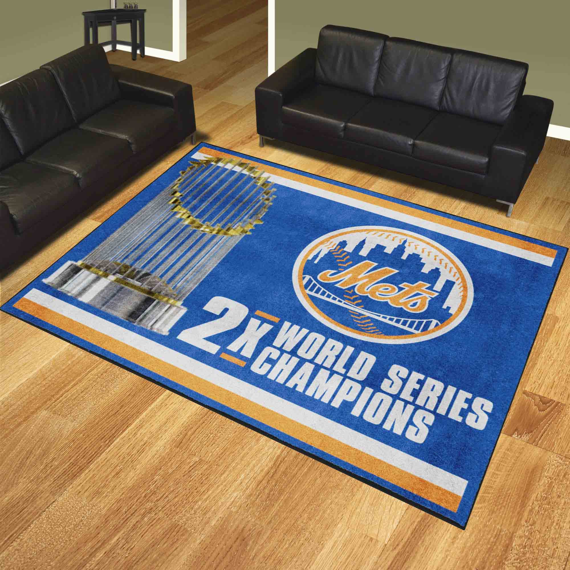 New York Mets Area Rug - Dynasty 8' x 10' Nylon