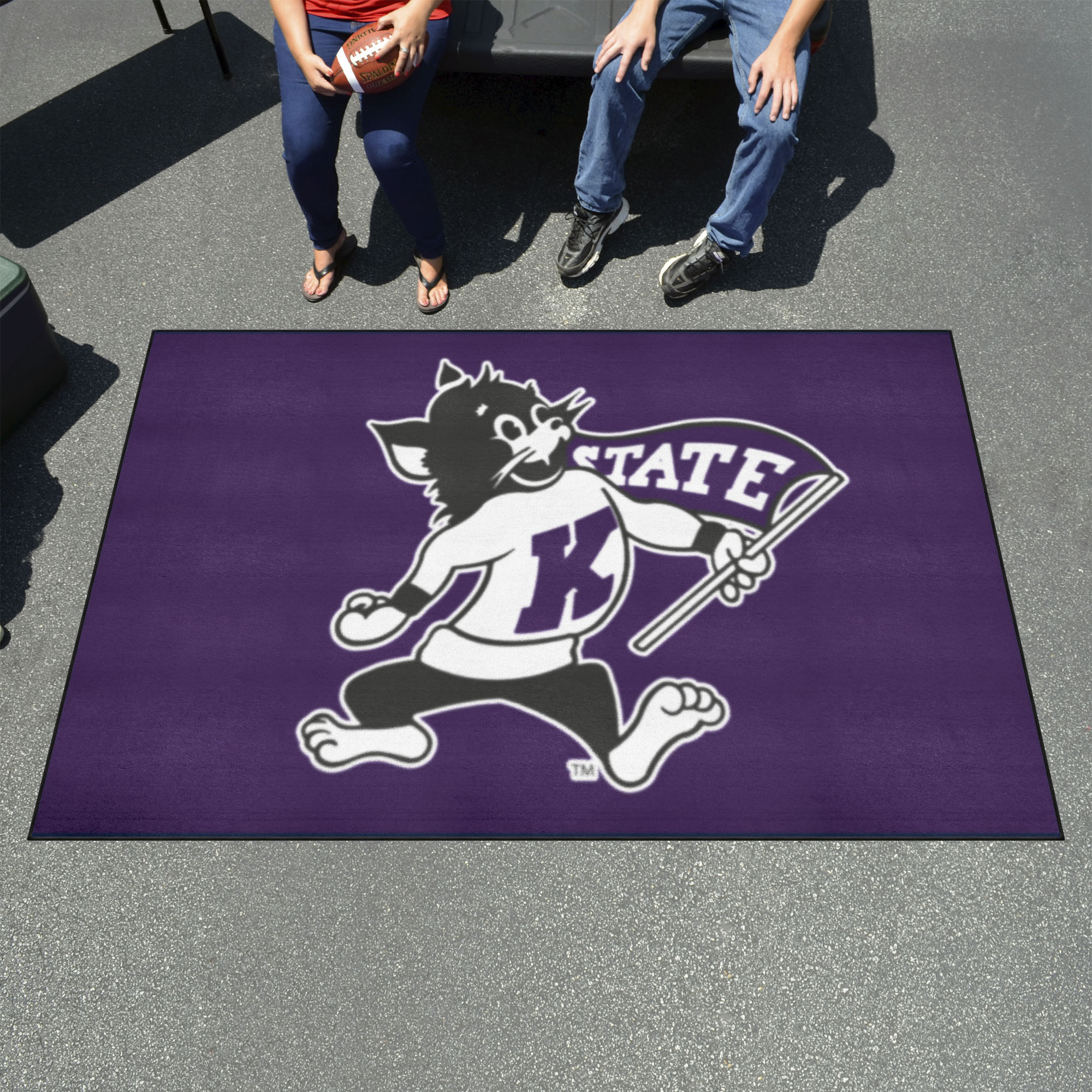 Kansas State Wildcats Outdoor Mascot Logo Ulti-Mat - Nylon 60 x 96