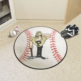 Purdue Boilermakers Mascot Baseball Shaped Area Rug
