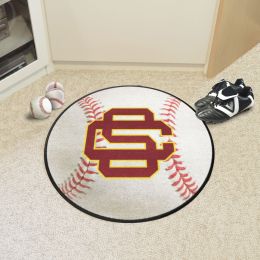 Southern California Trojans Alt Logo Baseball Shaped Area Rug