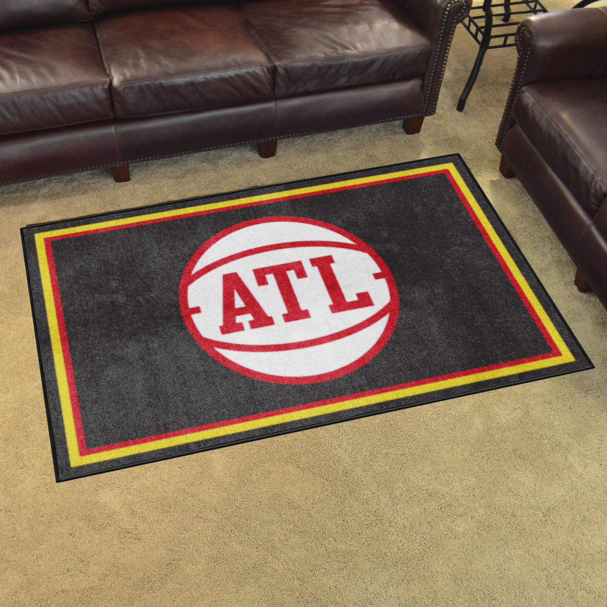 Atlanta Hawks Area Rug - 4' x 6' Alt Logo Nylon