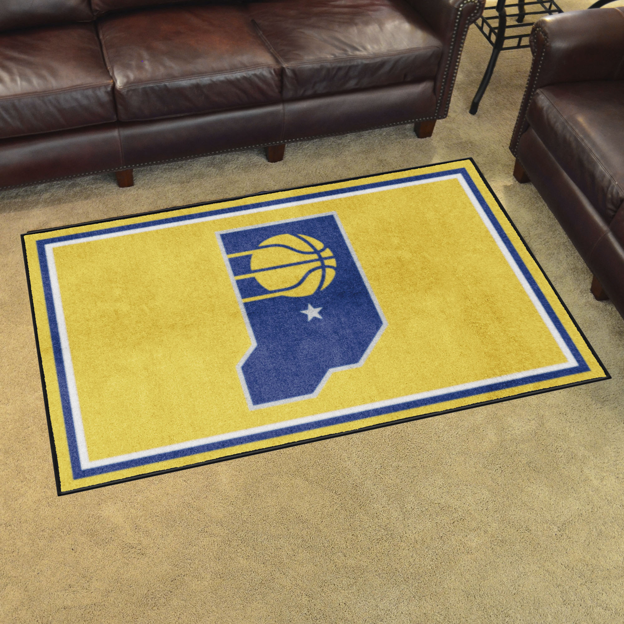 Indiana Pacers Area Rug - 4' x 6' Alt Logo Nylon