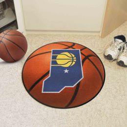 Indiana Pacers Basketball Shaped Alt Logo Area Rug
